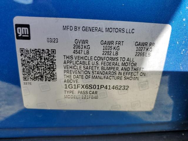 2023 CHEVROLET BOLT EV 2L 1G1FX6S01P4146232