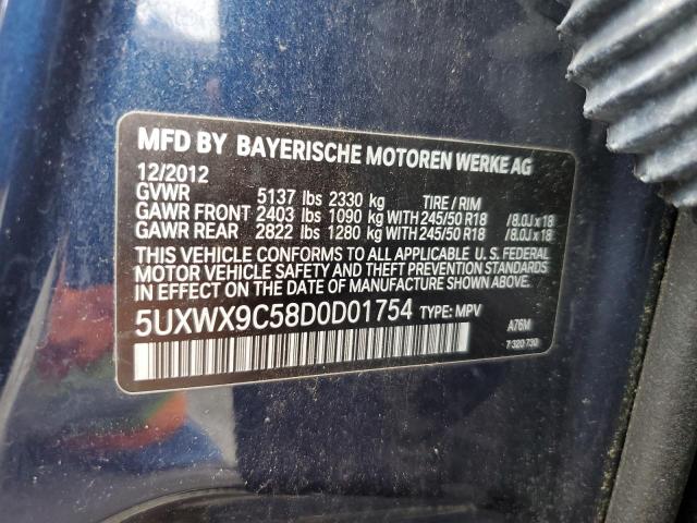 2013 BMW X3 XDRIVE2 - 5UXWX9C58D0D01754