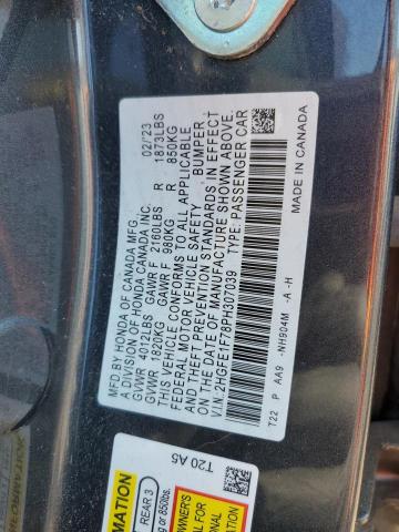 2023 HONDA CIVIC EX 2HGFE1F78PH307039