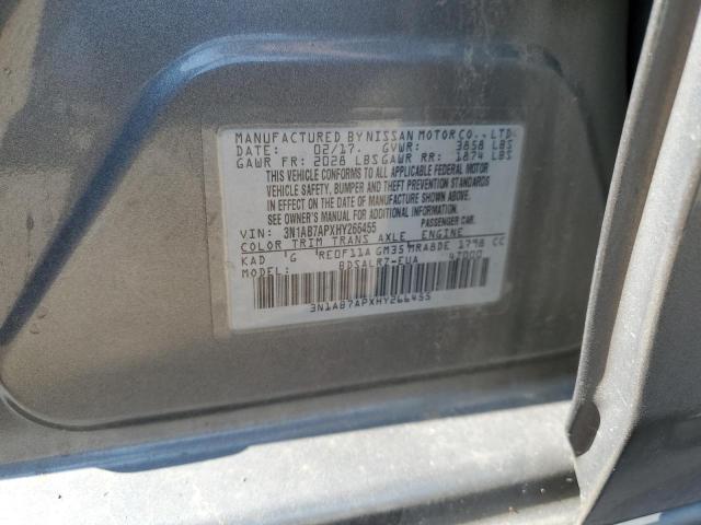 2017 NISSAN SENTRA S - 3N1AB7APXHY266455