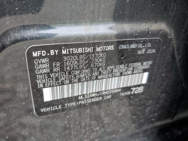 2024 MITSUBISHI MIRAGE SE - ML32AWHJ1RH035864