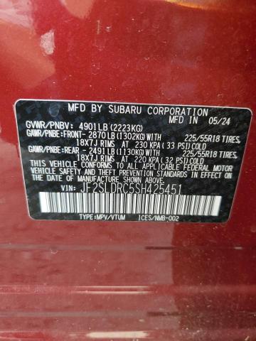 2025 SUBARU FORESTER L JF2SLDRC5SH425451