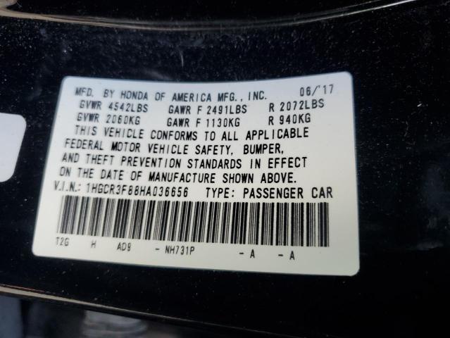 2017 HONDA ACCORD EXL 1HGCR3F88HA036656