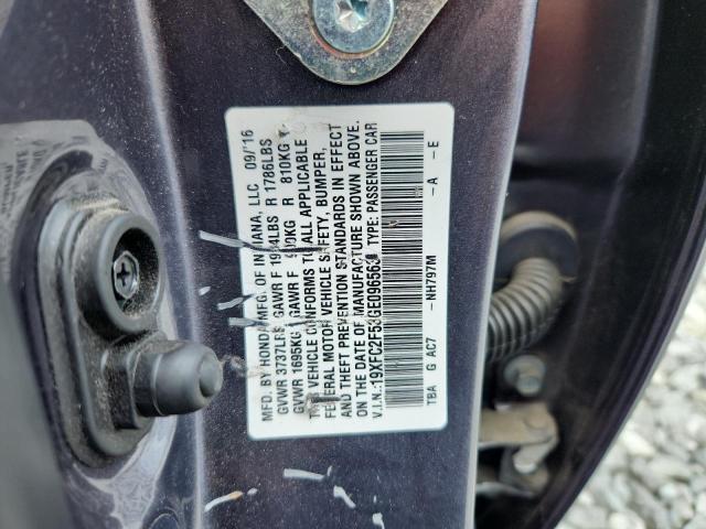 2016 HONDA CIVIC LX 19XFC2F53GE096563