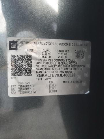 2018 GMC TERRAIN SL 3GKALTEV8JL406523