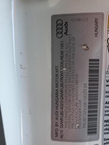 2011 AUDI TTS PREMIU - TRUB1AFK6B1002438