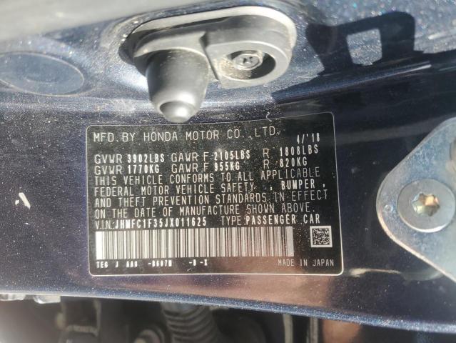 2018 HONDA CIVIC - JHMFC1F35JX011625