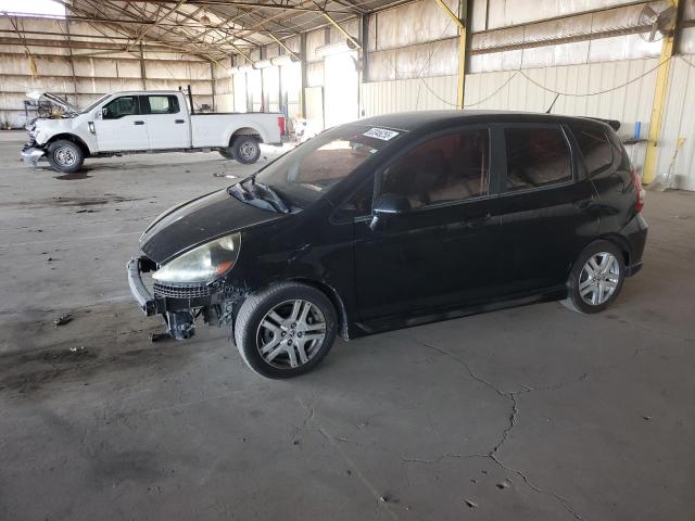 HONDA FIT S 2007 black  gas JHMGD38607S028312 photo #1