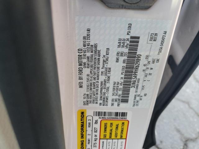 2017 LINCOLN MKZ PREMIE 3LN6L5A99HR629890