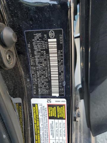 2021 TOYOTA CAMRY SE 4T1G11AK4MU607501