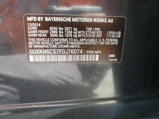 2015 BMW X5 XDRIVE5 - 5UXKR6C57F0J76074