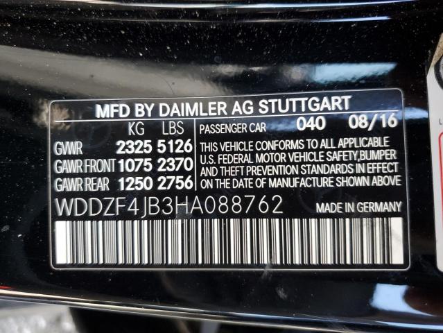 2017 MERCEDES-BENZ E 300 WDDZF4JB3HA088762