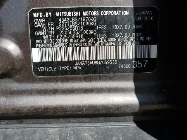 2016 MITSUBISHI OUTLANDER - JA4AR3AU8GZ059536