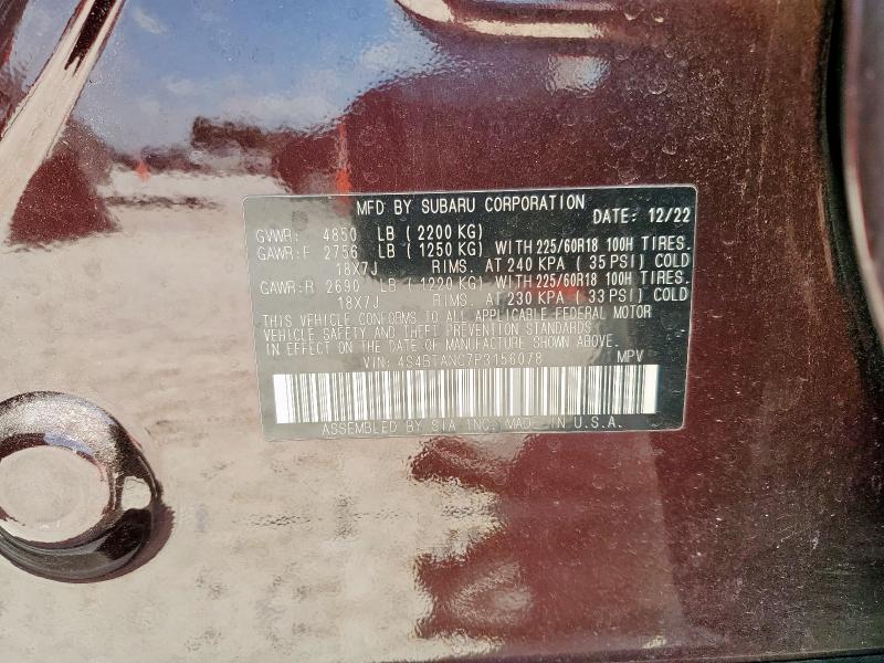 2023 SUBARU OUTBACK LI 4S4BTANC7P3156078