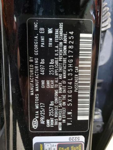 2017 KIA OPTIMA EX 5XXGU4L35HG178254