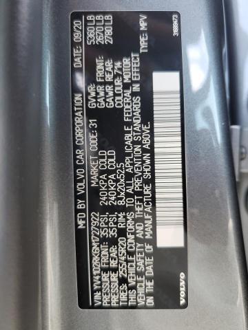 2021 VOLVO XC60 T5 MOMENTUM YV4102RK6M1727922