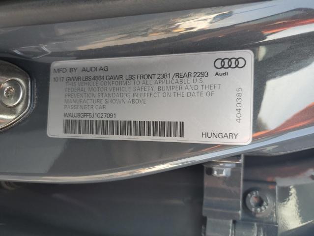 2018 AUDI A3 PREMIUM WAUJ8GFF5J1027091