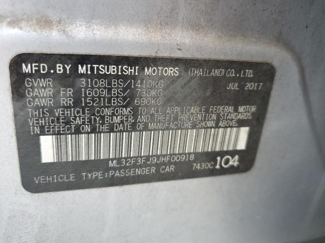 2018 MITSUBISHI MIRAGE G4 ML32F3FJ9JHF00918