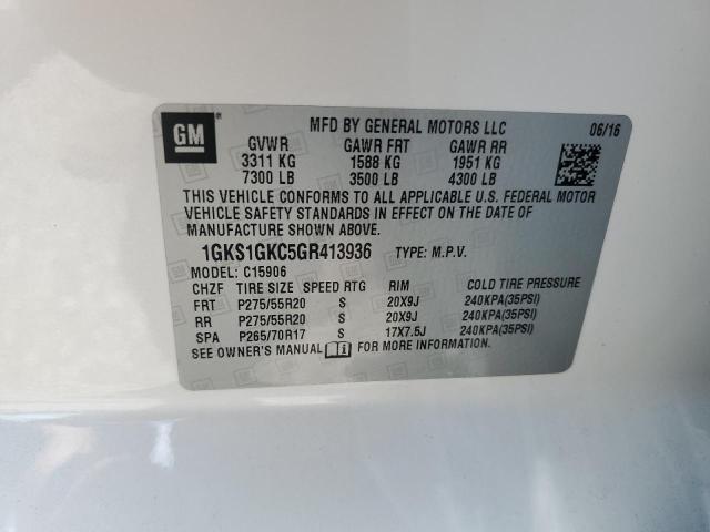 2016 GMC YUKON XL C 1GKS1GKC5GR413936