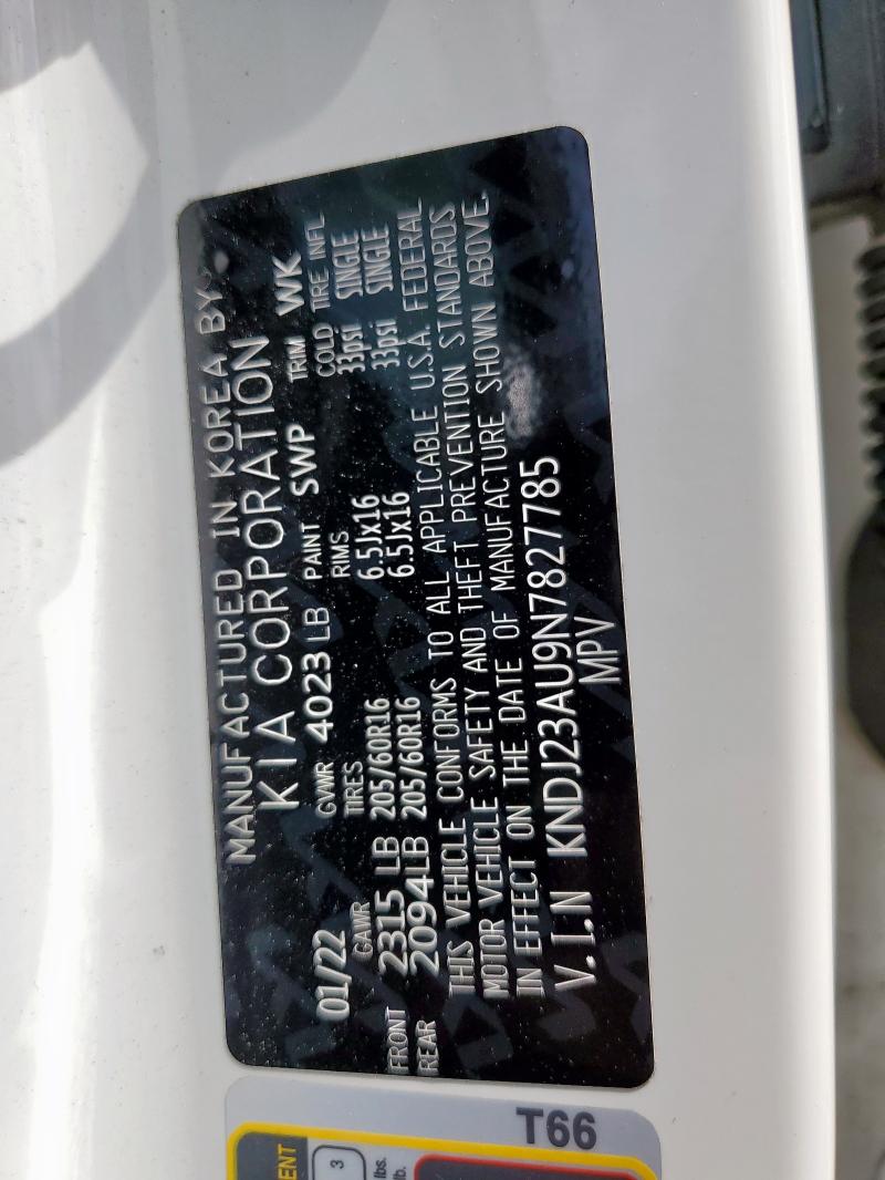 2022 KIA SOUL LX KNDJ23AU9N7827785