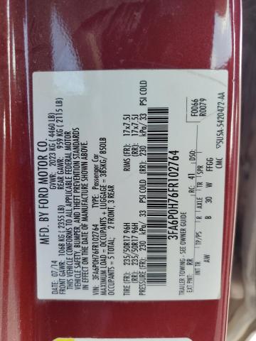 2015 FORD FUSION SE - 3FA6P0H76FR102764