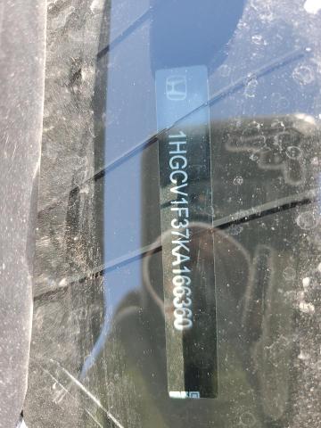 2019 HONDA ACCORD SPO 1HGCV1F37KA166360