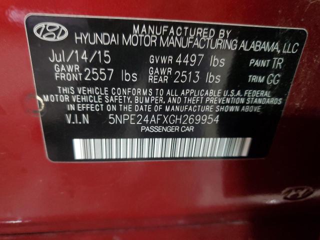 2016 HYUNDAI SONATA SE - 5NPE24AFXGH269954
