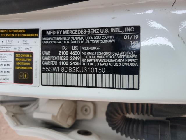 2019 MERCEDES-BENZ C 300 55SWF8DB3KU310150