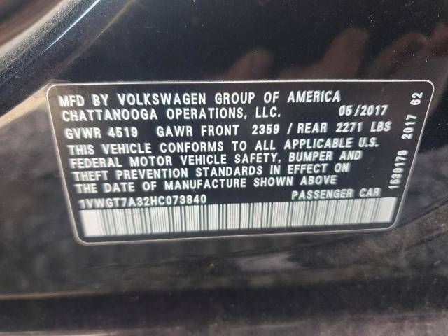 2017 VOLKSWAGEN PASSAT SE - 1VWGT7A32HC073840