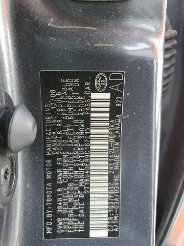 2009 TOYOTA COROLLA BA #3301653620