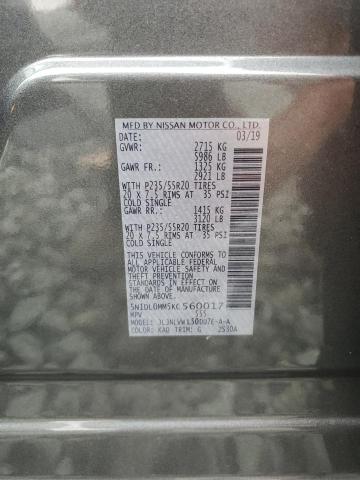 2019 INFINITI QX60 LUXE 5N1DL0MM5KC560017