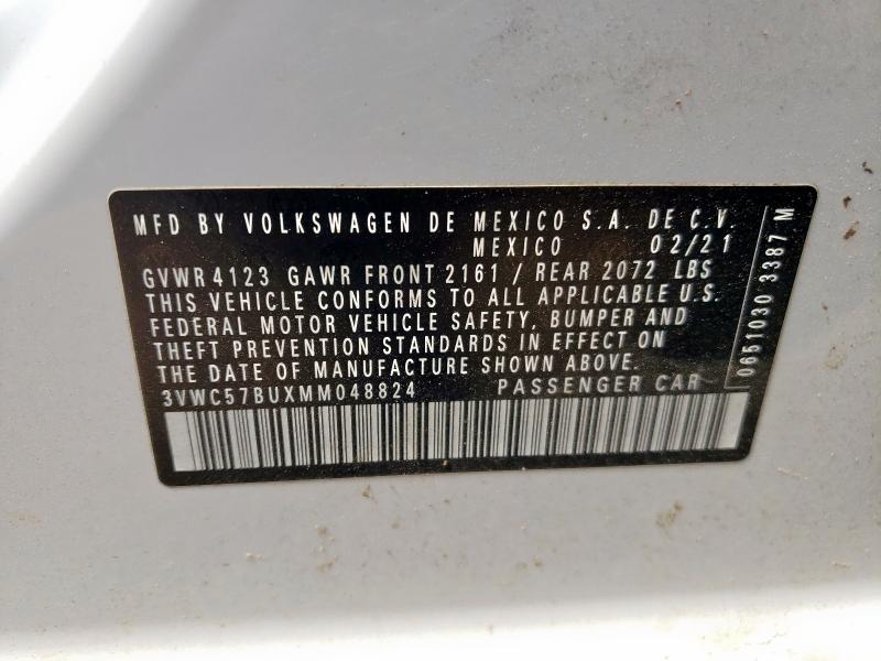 2021 VOLKSWAGEN JETTA S - 3VWC57BUXMM048824