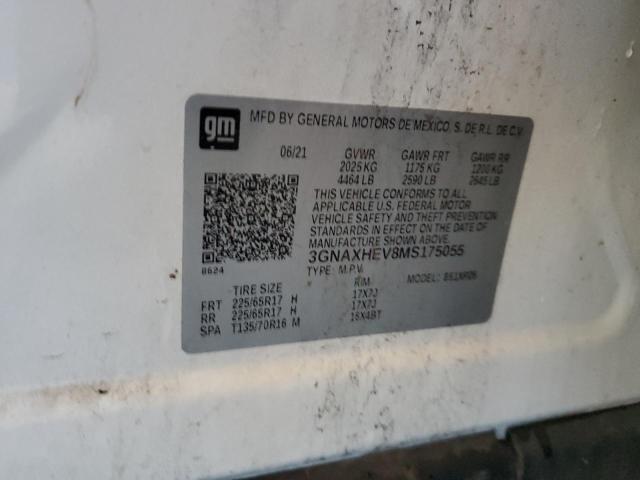 2021 CHEVROLET EQUINOX LS 3GNAXHEV8MS175055