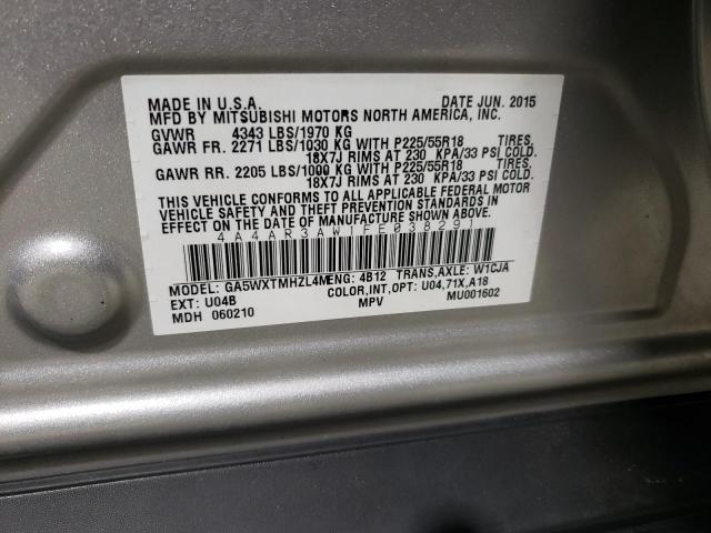 2015 MITSUBISHI OUTLANDER 4A4AR3AW1FE038291