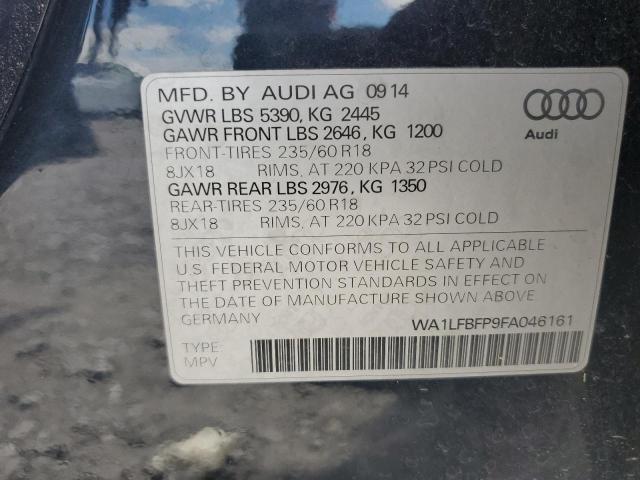 2015 AUDI Q5 PREMIUM WA1LFBFP9FA046161