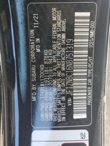 2022 TOYOTA GR 86 JF1ZNBC16N8751319