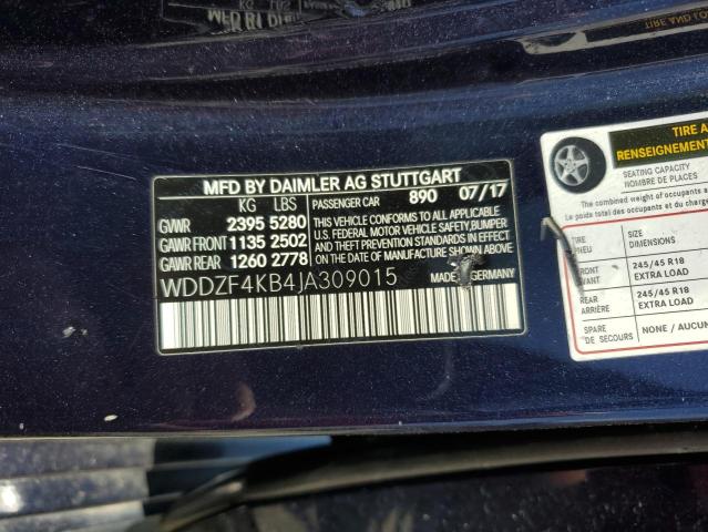 2018 MERCEDES-BENZ E 300 4MAT - WDDZF4KB4JA309015