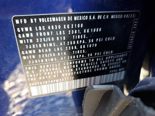 2023 VOLKSWAGEN TAOS SE 3VVYX7B28PM302277