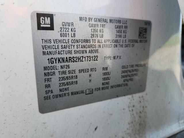 2017 CADILLAC XT5 1GYKNARS2HZ173122