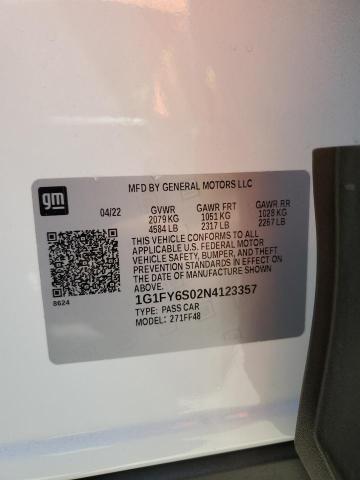 2022 CHEVROLET BOLT EUV L 1G1FY6S02N4123357