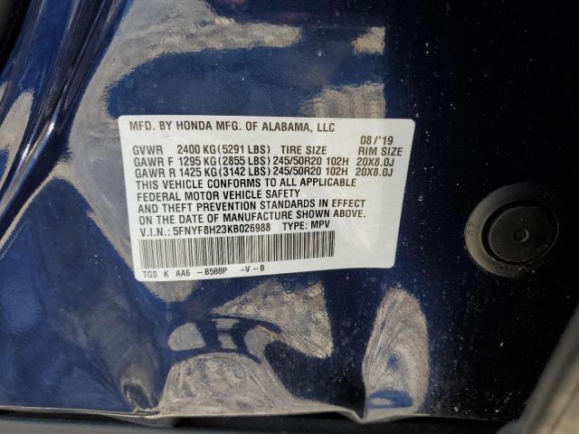 2019 HONDA PASSPORT S - 5FNYF8H23KB026988