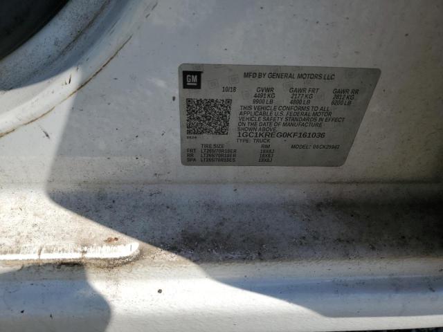 2019 CHEVROLET SILVERADO 1GC1KREG0KF161036