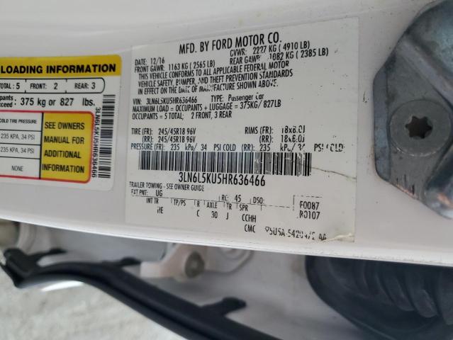 2017 LINCOLN MKZ HYBRID - 3LN6L5KU5HR636466