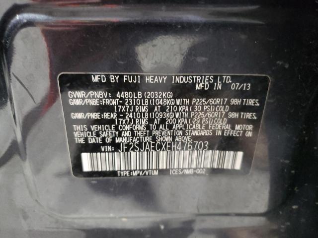 2014 SUBARU FORESTER 2 - JF2SJAECXEH476703