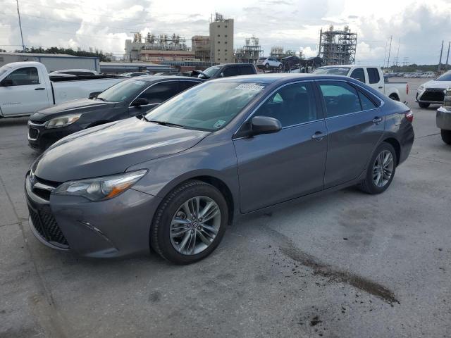 TOYOTA CAMRY LE 2017 gray sedan 4d gas 4T1BF1FK9HU348174 photo #1