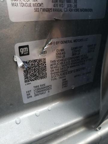 2023 GMC SIERRA K15 1GTUUEE83PZ302793