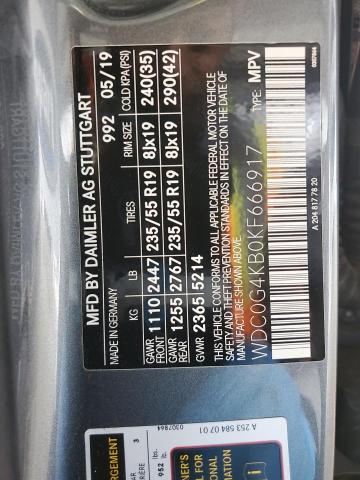 2019 MERCEDES-BENZ GLC 300 4M - WDC0G4KB0KF666917
