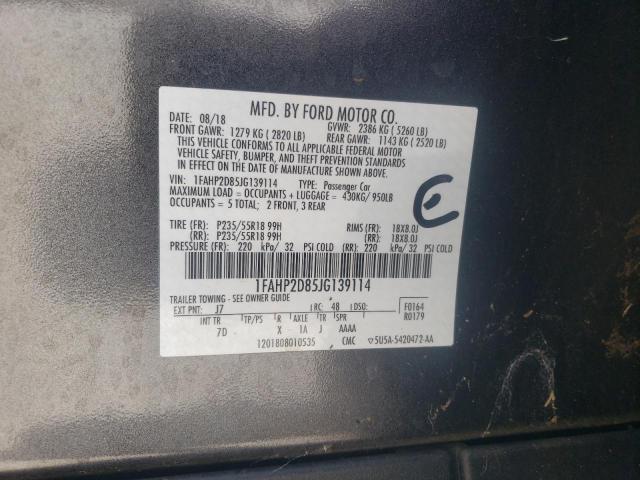 2018 FORD TAURUS SE 1FAHP2D85JG139114