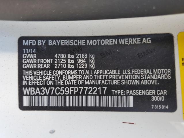 2015 BMW 428 I SULE WBA3V7C59FP772217