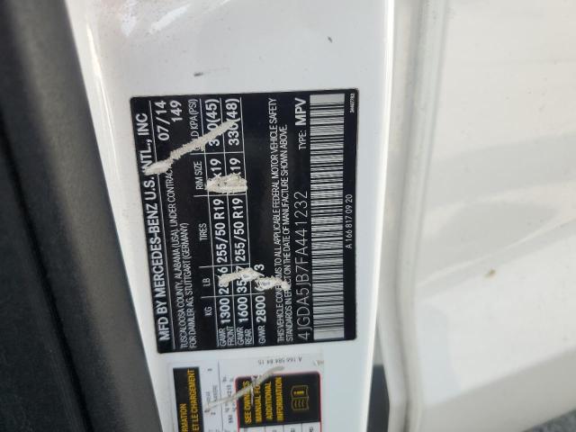 2015 MERCEDES-BENZ ML 350 - 4JGDA5JB7FA441232